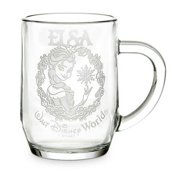 NEW Disney Frozen ELSA Etched DRINK GLASS MUG CUP 10oz Let It Go Arribas Bros. - Picture 6 of 6